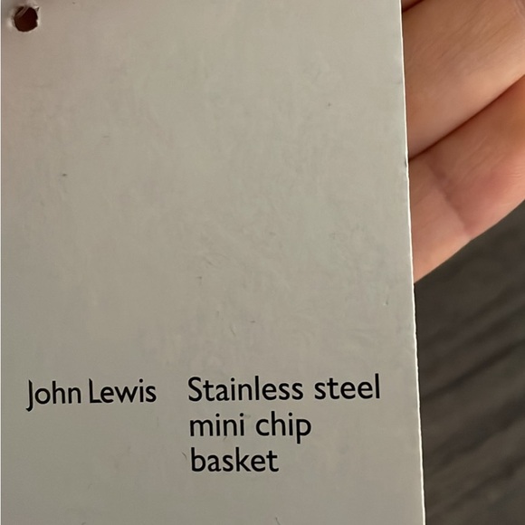 Stainless Steel Mini Chip Basket NWT - Picture 2 of 3